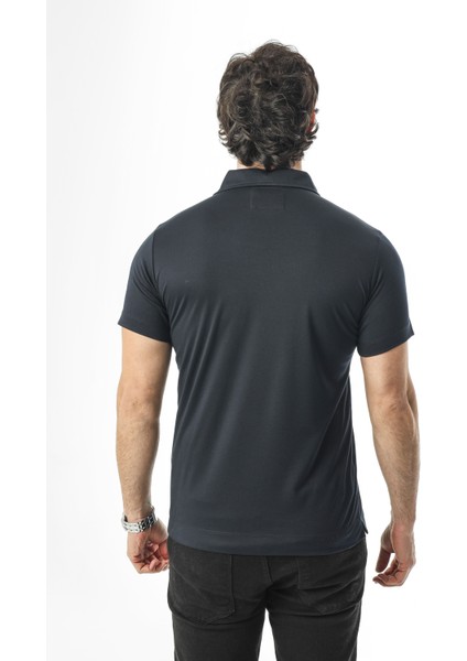 Polo Yaka Düğmeli Cepli Düz Renk T-SHIRT-6288 modelleri