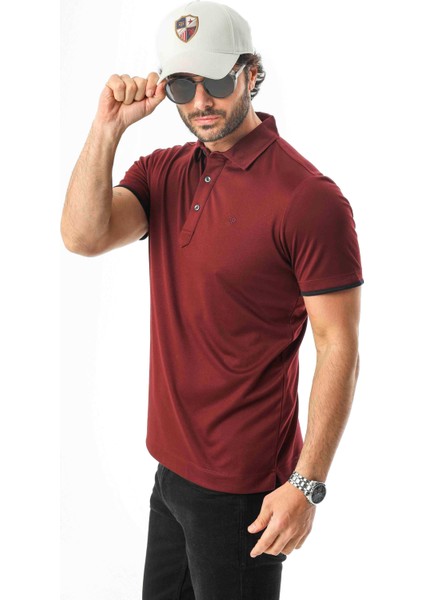 Polo Yaka Düğme Kısmı Baskılı Erkek T-SHIRT-6293 modelleri