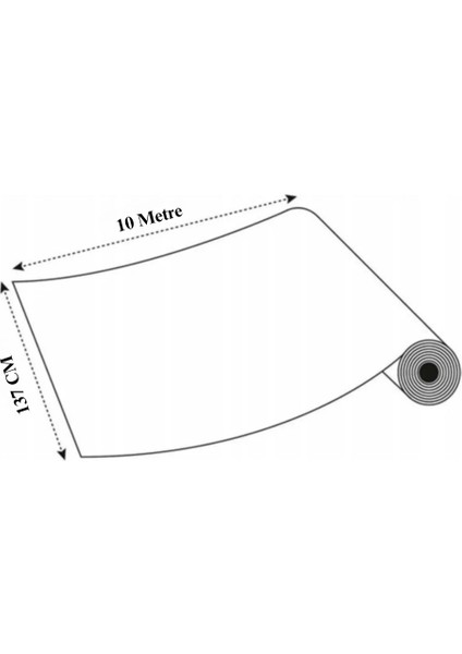 Beyaz Mat Duvar Kaplama ve Duvar Baskı Folyosu 137 x 10 Metre