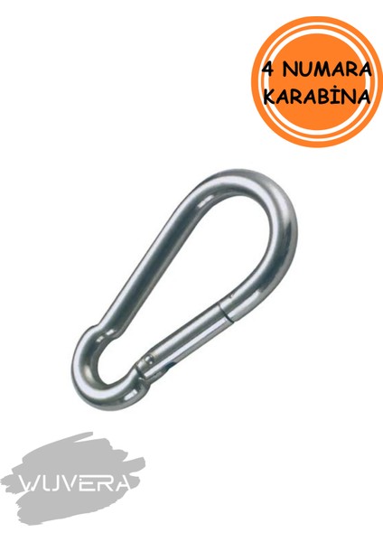 4 Numara Yaylı Karabina – Hafif ve Pratik Taşıma Kancası