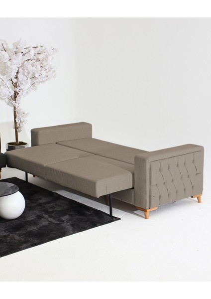 Nola Koltuk Takımı 3+3 & Bazalı Yataklı Koltuk & Kanepe - Keten fırsatları