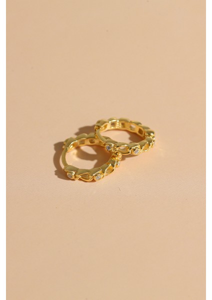 Kadın 925 Ayar Zirkon Taşlı Zincir Küpe modelleri