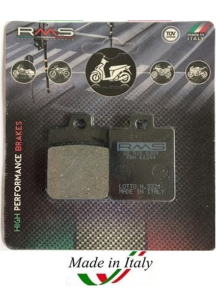 Sym Jet x 125 Arka Fren Balata Rms (Made In Italy)