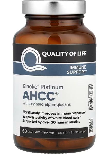 Platinum Ahcc® With Acylated Alpha-Glucans, 60 Vegicaps