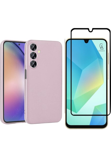 Samsung Galaxy A16 ile Uyumlu Telefon Kılıfı ve 5d Tam Kaplayan Cam Ekran Koruyucu