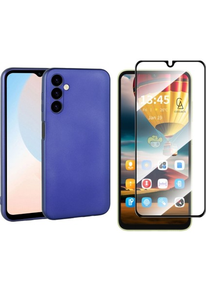 Samsung Galaxy A16 ile Uyumlu Telefon Kılıfı ve Tam Kaplayan Seramik Ekran Koruyucu