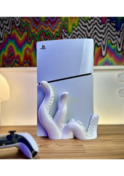 Ps5 Slim Playstation 5 Slim CD Disk Versiyon Uyumlu Ahtapot Dikey Tentacle Vertical Stand modelleri