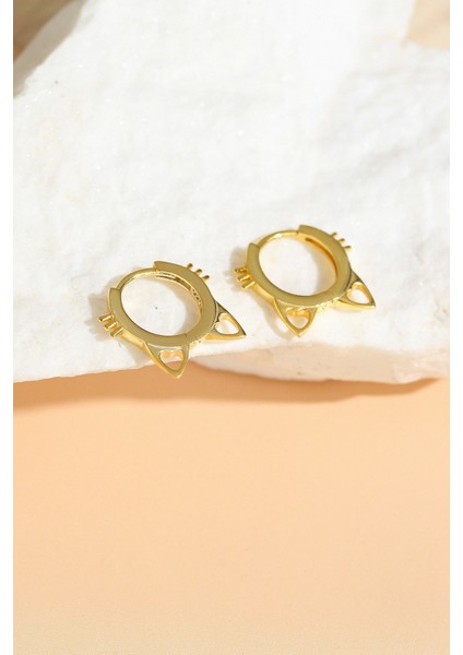 Kadın 925 Ayar Kedi Küpe modelleri