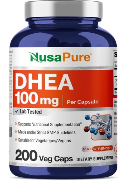 Dhea 100 mg 200 Veggie Capsules