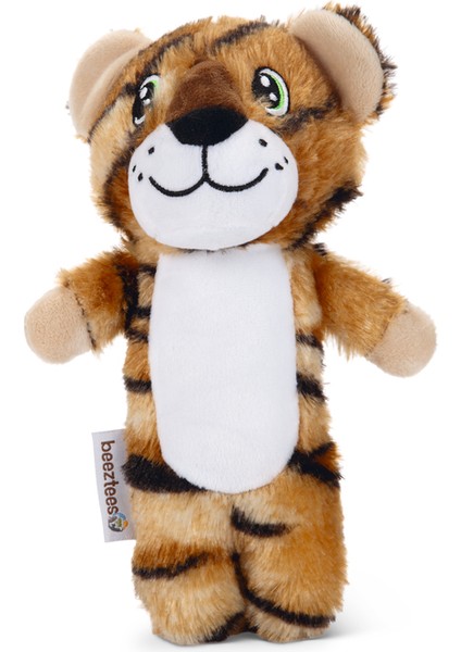 Beeztees Köpek Oyuncağı, Sesli, Kaplan, Peluş, Kahverengi, 23X10X4CM