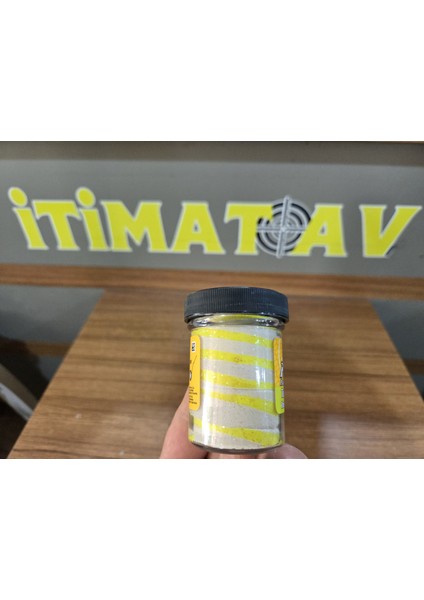 Powerbait Glow In The Dark Trout Bait Sahte Yemi - Yellow-White