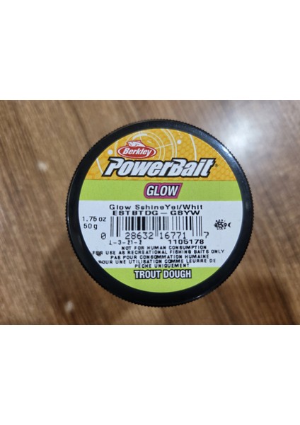 Powerbait Glow In The Dark Trout Bait Sahte Yemi - Yellow-White modelleri