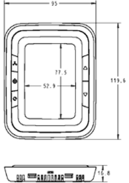 T6861V2WB 2 /4 Borulu Fancoil Termostat , Dikey Mavi Ekranlı Oda Termostatı