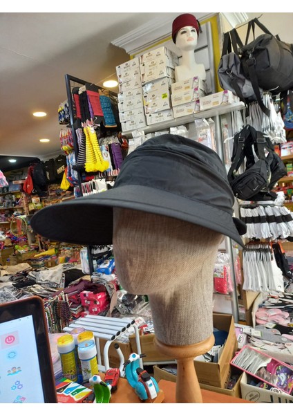 Salarticaret Kadın Vizör Şapka Ayarlanabilir Siyah