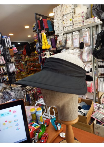 Salarticaret Kadın Vizör Şapka Ayarlanabilir Siyah modelleri