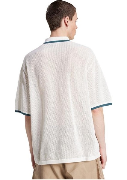 Erkek Beyaz T-shirt KNITTED SHIRT KC3526