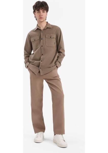 Yeni Sezon %100 Pamuk Bol Rahat Kesim Wide Leg Geniş Paça Yazlık Keten Görünümlü Pantolon