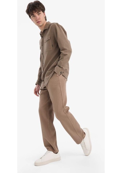 Yeni Sezon %100 Pamuk Bol Rahat Kesim Wide Leg Geniş Paça Yazlık Keten Görünümlü Pantolon