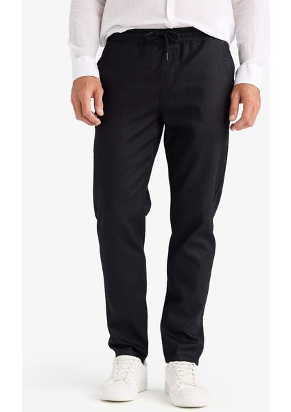 Yeni Sezon Yazlık Jogger Pantolon Basic Düz Cepli Dar Paça