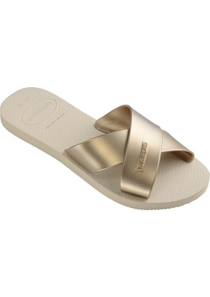 Aqua Metallıc Kadın Bej Terlik 4148866