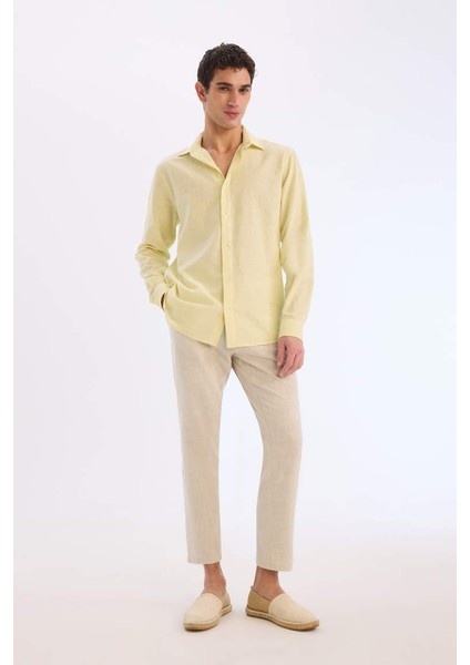 Yeni Sezon %100 Pamuk Yazlık Beli Lastikli Jogger Pantolon Slim Fit Dar Kesim Düz Paça Cepli