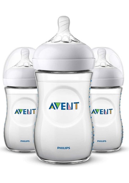 260 ml Plastik Biberon 1AY+ 3lü Set Cam Değildir