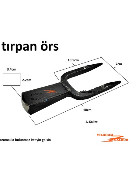 Tırpan Örs Çekiçleme Örsü Çekiç Tırpan Taşlama Taşı