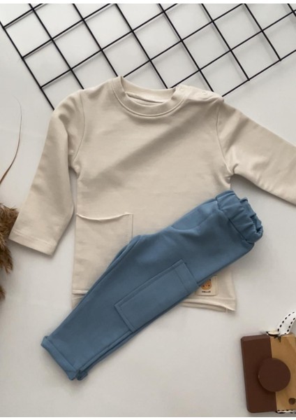 Minicixbebe Cep Detaylı Erkek Bebek Pamuklu 2'li Takım fiyatları