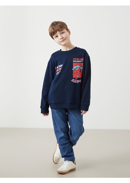 Yeni Sezon Bisiklet Yaka Spider-Man Baskili Erkek Cocuk Tisort - S52794Z4 fiyatları