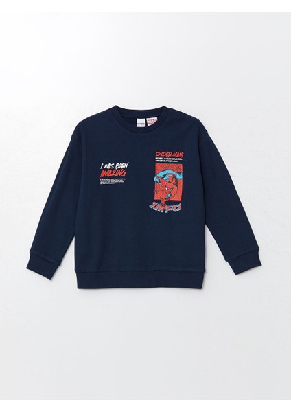 Yeni Sezon Bisiklet Yaka Spider-Man Baskili Erkek Cocuk Tisort - S52794Z4 fırsatları