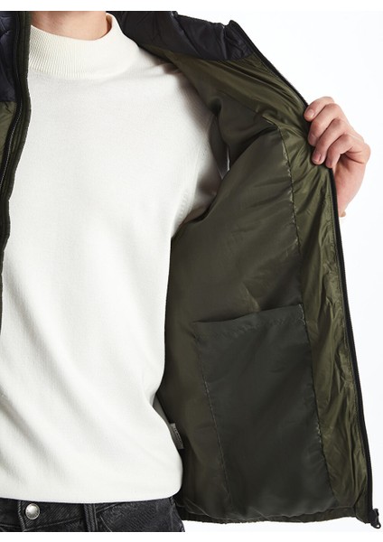 Yeni Sezon Slim Fit Dik Yaka Erkek Sisme Yelek - S51417Z8 fırsatları