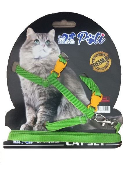 Kedi Göğüs Tasması (Pembe Kırmızı Yeşil Sarı Mavi Fuşya Mor Mavi Turkuaz)