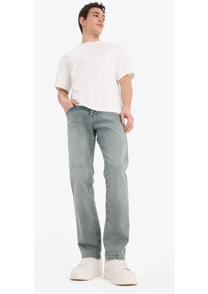 Yeni Sezon Sergio Regular Fit Normal Kalıp Normal Bel Boru Paça Jean Pantolon