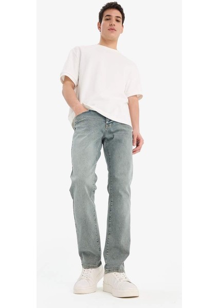 Yeni Sezon Sergio Regular Fit Normal Kalıp Normal Bel Boru Paça Jean Pantolon