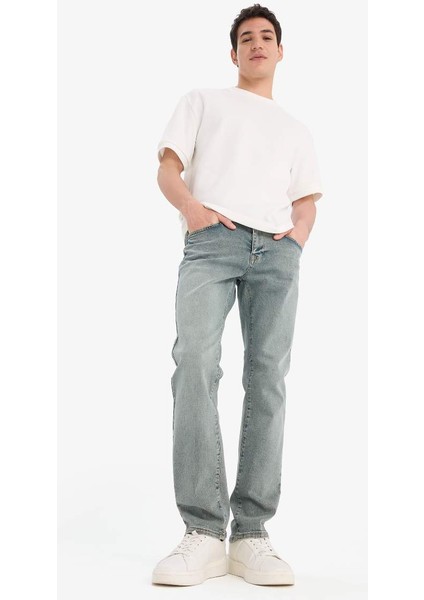 Yeni Sezon Sergio Regular Fit Normal Kalıp Normal Bel Boru Paça Jean Pantolon