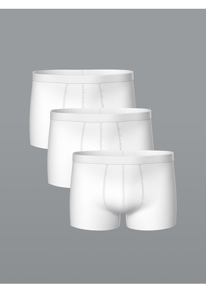 Yeni Sezon Standart Kalip Pamuklu Esnek Erkek Boxer 3'lu - W40993Z8