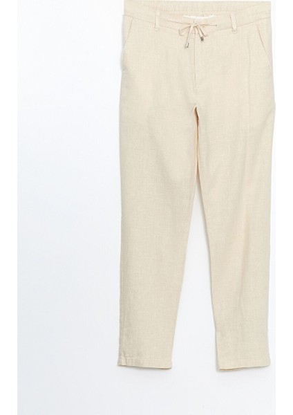 Yeni Sezon Slim Fit Keten Karisimli Erkek Pantolon - S59398Z8 indirimleri