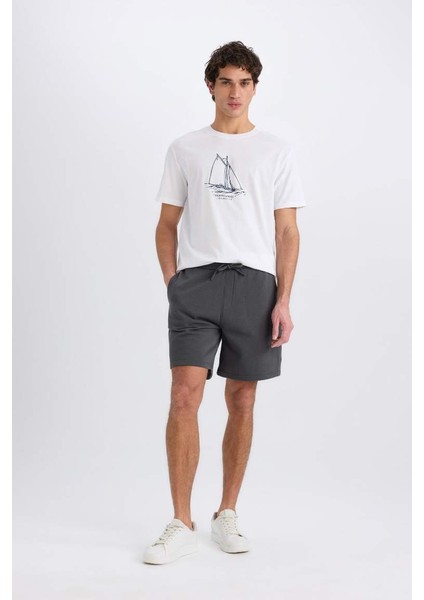 Yeni Sezon Regular Fit Düz Paça Basic Düz Şort