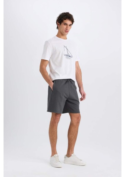 Yeni Sezon Regular Fit Düz Paça Basic Düz Şort