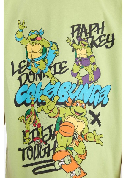 Erkek Çocuk Ninja Turtles-Retro Pijama Takımı Kısa Kollu Üst Şort E6965A825HS indirimleri