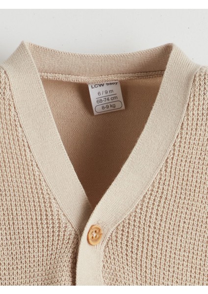 Yeni Sezon V Yaka Erkek Bebek Triko Hirka - S59148Z1