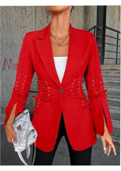 Bağcık Detaylı Tasarım Ceket