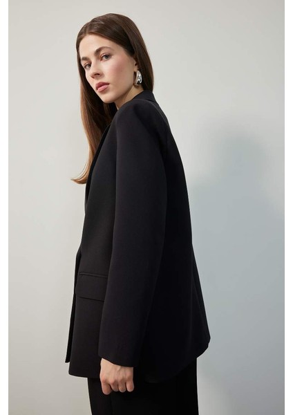 Yeni Sezon Oversize Geniş Kalıp Ceket Yaka Blazer Ceket modelleri