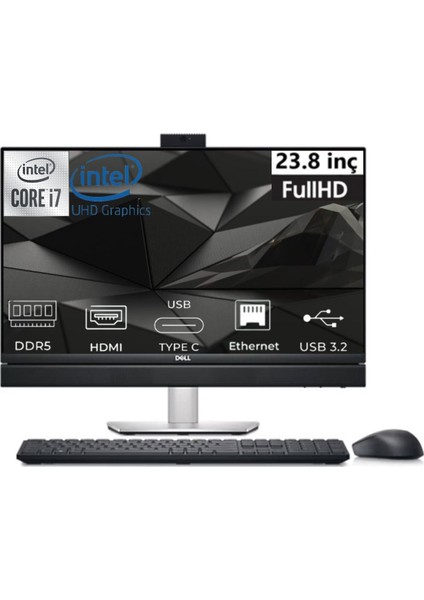 Optiplex 7420 Plus I7-14700 40GB 1tb Freedos UHD Graphics 770 23.8" Full Hd All In One Pc N005O7420AIOPEMEA-08