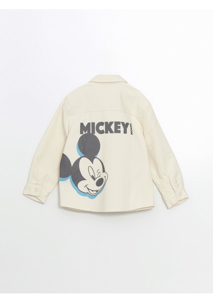 Yeni Sezon Mickey Mouse Baskili Erkek Cocuk Gomlek - S59187Z1