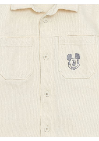 Yeni Sezon Mickey Mouse Baskili Erkek Cocuk Gomlek - S59187Z1
