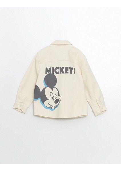 Yeni Sezon Mickey Mouse Baskili Erkek Cocuk Gomlek - S59187Z1