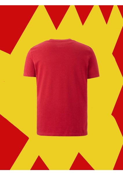 Lisanslı 5 Yıldızlı Özel Kırmızı T-Shirt