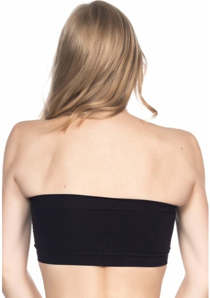 Modlive Siyah Mı Emay 4022 Pedli Straplez Korse