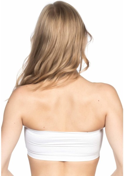 Modlive Beyaz Mı Emay 4022 Pedli Straplez Korse